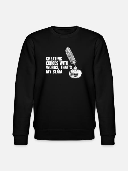 Quill Echoes Slam Poetry - Stanley/Stella CHANGER Unisex Organic Sweatshirt - black