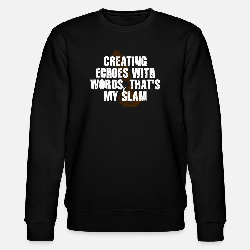Slam Poetry Gitarrenechos - Stanley/Stella Unisex Bio-Sweatshirt CHANGER  - Schwarz