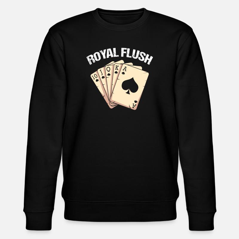 Jeu de cartes de pique - Sweat bio CHANGER Stanley/Stella Unisexe - noir