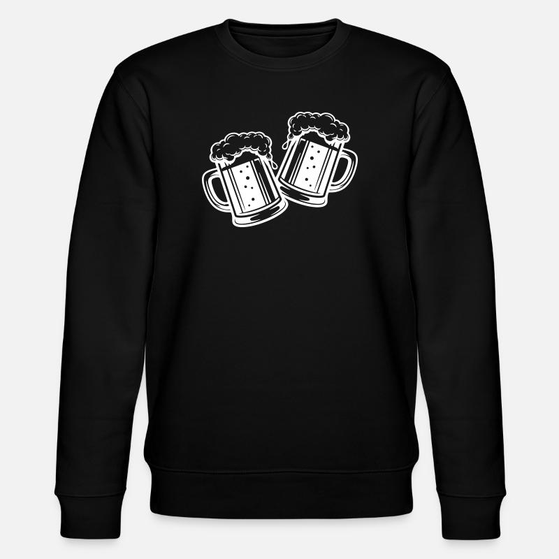 Ølglas Øl Skål - Stanley/Stella økologisk unisex-sweatshirt CHANGER  - sort