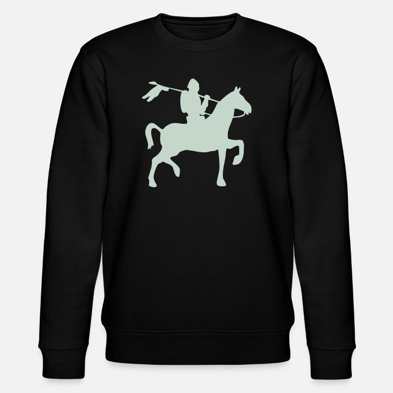 Chevalier guerrier à cheval - Sweat bio CHANGER Stanley/Stella Unisexe - noir
