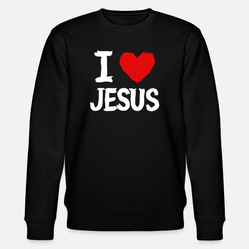 J’aime Jésus - Sweat bio CHANGER Stanley/Stella Unisexe - noir