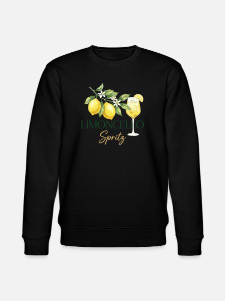 Limoncello Spritz – Summer Drink Lemon Design - Stanley/Stella CHANGER Unisex Organic Sweatshirt - black
