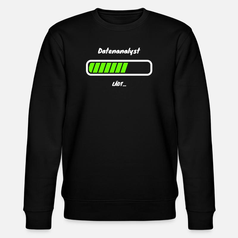 Datenanalyst Loading Data Analyst Statistik - Stanley/Stella Unisex Bio-Sweatshirt CHANGER  - Schwarz