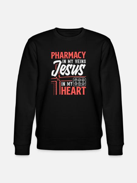 Christ Christ Pharmacist Jesus Pharmacy - Stanley/Stella CHANGER Unisex Organic Sweatshirt - black