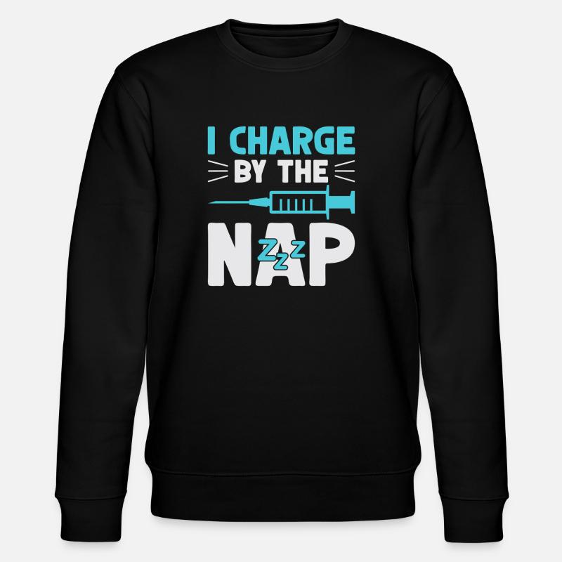 Anesthesiologist Charge The Nap Anesthesia - Stanley/Stella Unisex Bio-Sweatshirt CHANGER  - Schwarz
