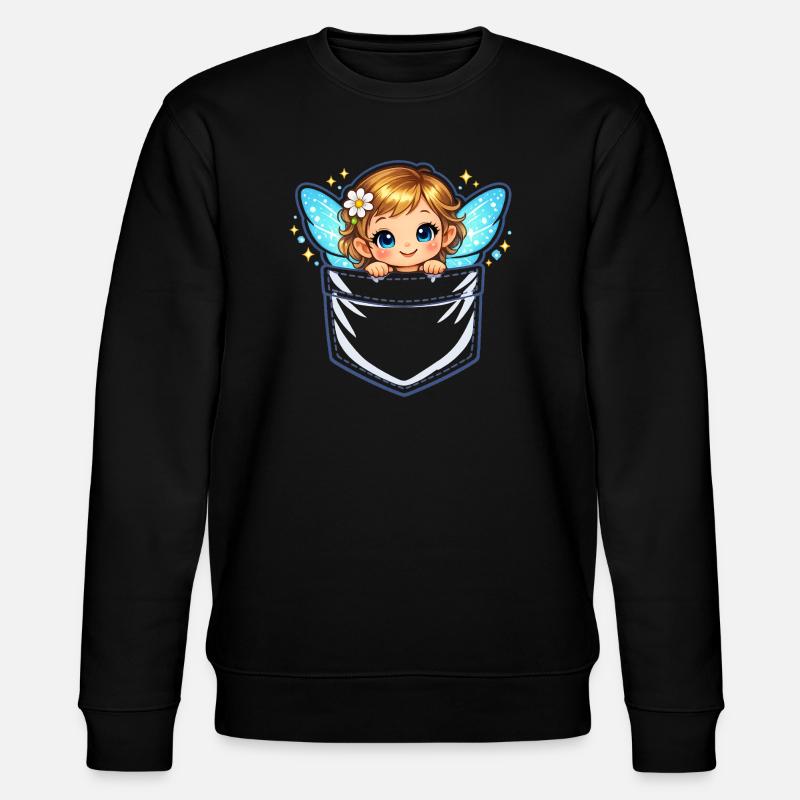 Engelchen Taschen-Portal - Stanley/Stella Unisex Bio-Sweatshirt CHANGER  - Schwarz