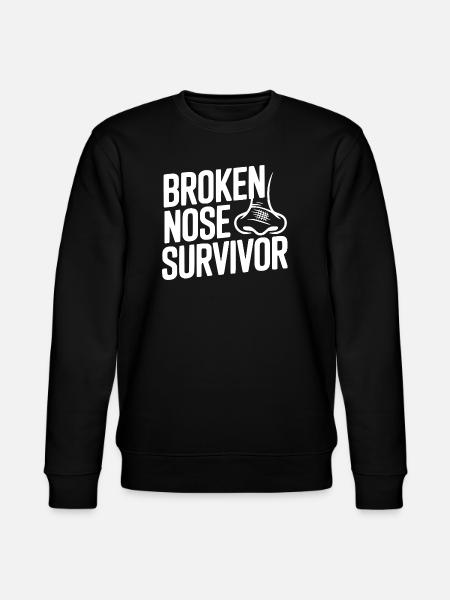 Broken Nose Survivor - Stanley/Stella CHANGER Unisex Organic Sweatshirt - black