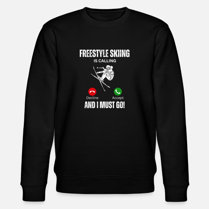Freestyle Skiing Calling - Stanley/Stella CHANGER Unisex Organic Sweatshirt - black