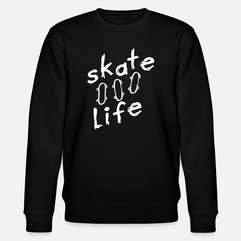 skate - Stanley/Stella Unisex Bio-Sweatshirt CHANGER  - Schwarz