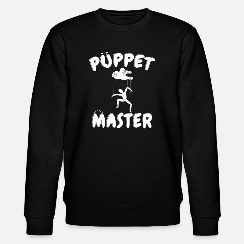 Puppet Master Silhouette - Stanley/Stella CHANGER Unisex Organic Sweatshirt - black