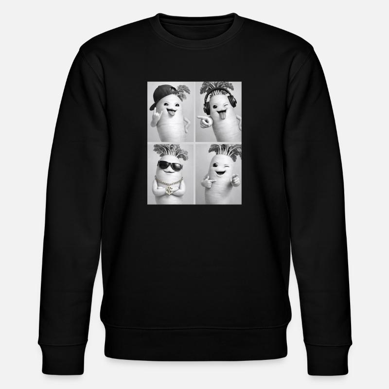 Daikon Radish - Stanley/Stella CHANGER Unisex Organic Sweatshirt - black