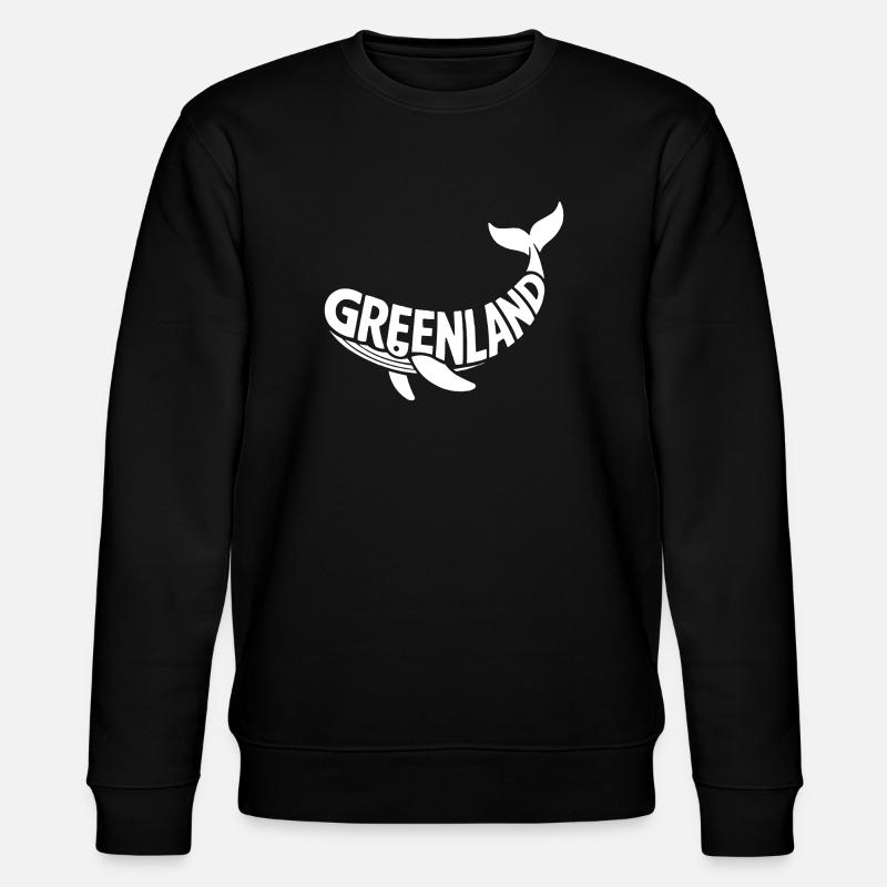 Greenland Wal Schriftzug - Stanley/Stella Unisex Bio-Sweatshirt CHANGER - Schwarz