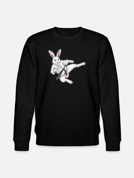 Rabbit Karate Martial Arts - Stanley/Stella CHANGER Unisex Organic Sweatshirt - black
