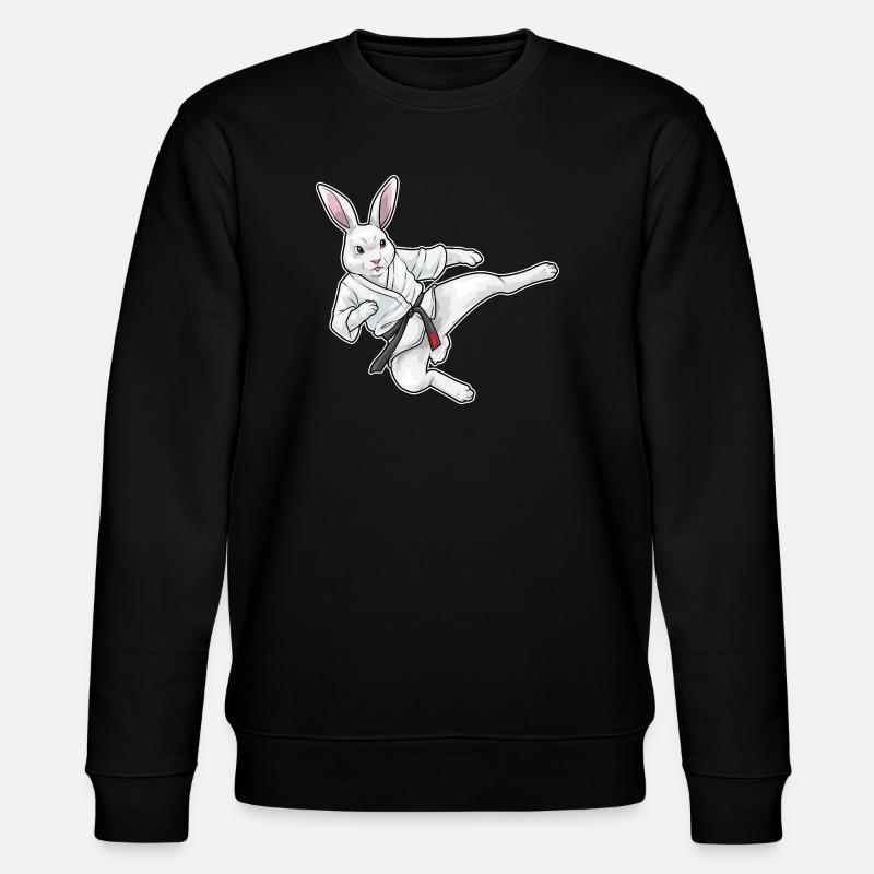 Rabbit Karate Martial Arts - Stanley/Stella CHANGER Unisex Organic Sweatshirt - black