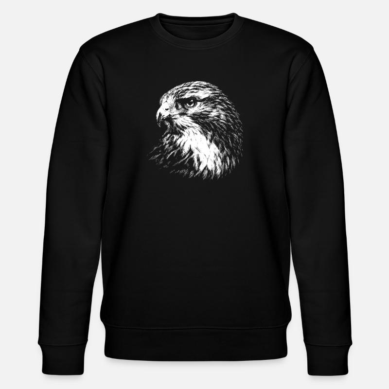 Falcon – graphismes au crayon blanc - Sweat bio CHANGER Stanley/Stella Unisexe - noir