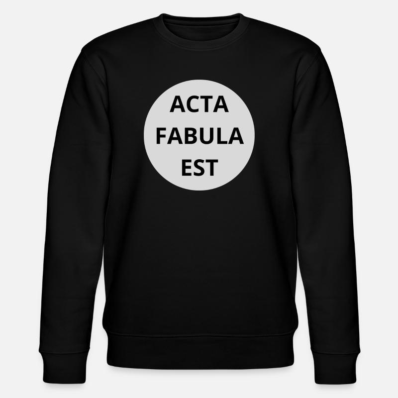 Acta Fabula Est - Stanley/Stella Unisex Bio-Sweatshirt CHANGER  - Schwarz