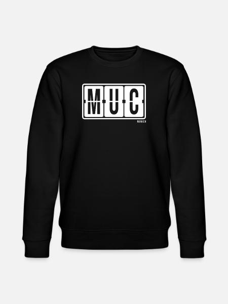 Munich MUC, City Pullover Hoodie Munic - Stanley/Stella CHANGER Unisex Organic Sweatshirt - black