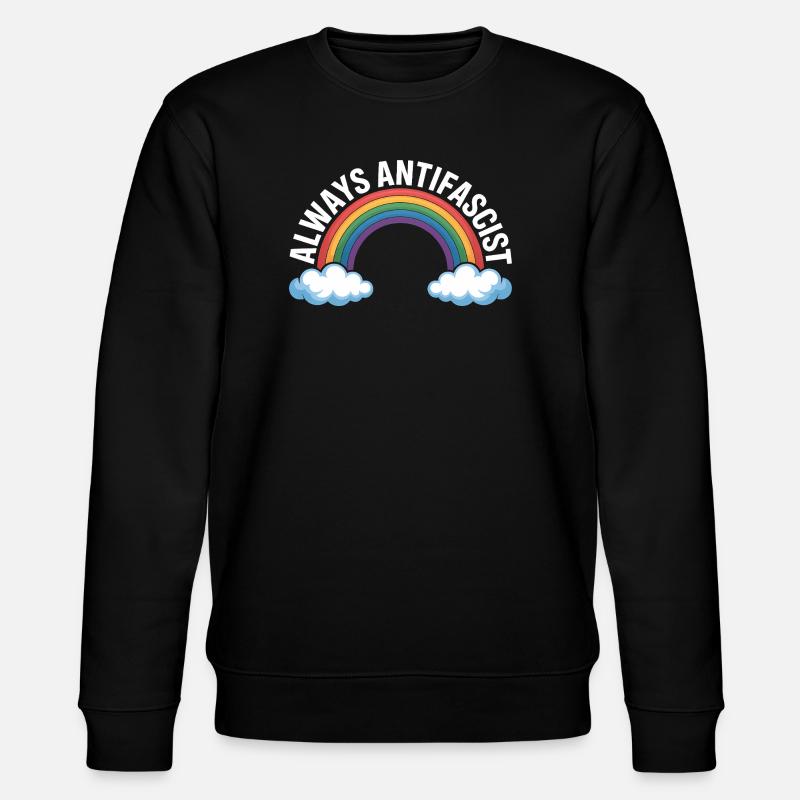 Always Antifascist – Antifa Tee - Stanley/Stella Unisex Bio-Sweatshirt CHANGER  - Schwarz
