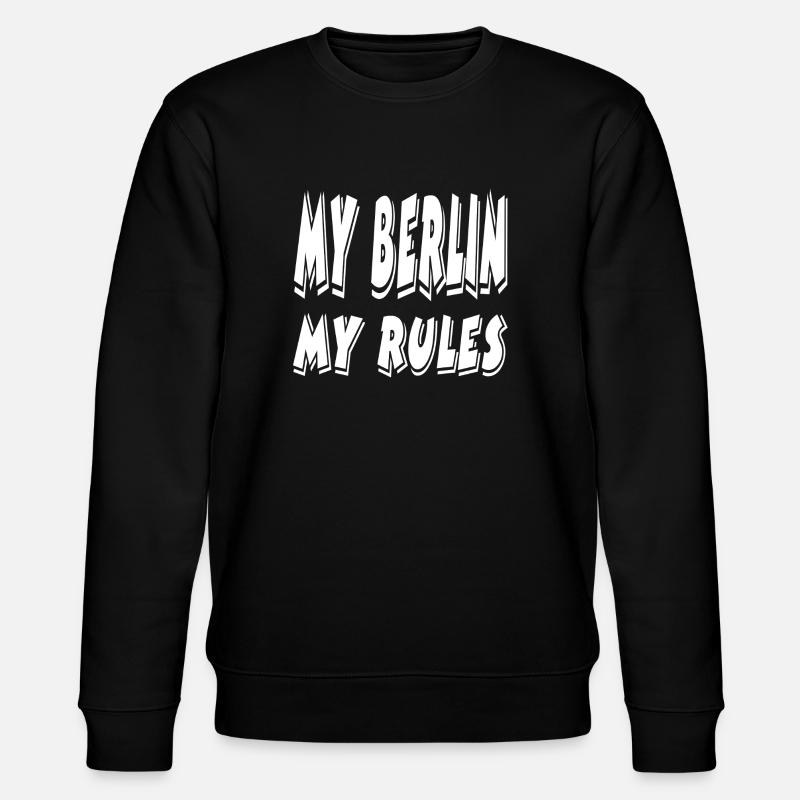 Berlin - Stanley/Stella Unisex Bio-Sweatshirt CHANGER  - Schwarz