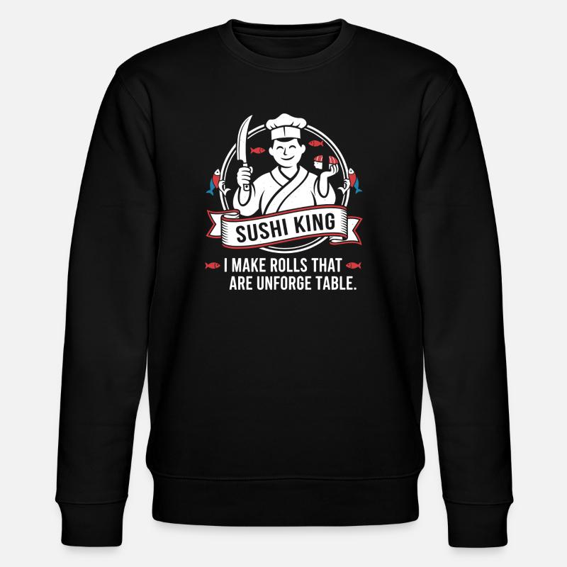 Sushi King: Unforgettable Rolls - Stanley/Stella CHANGER Unisex Organic Sweatshirt - black