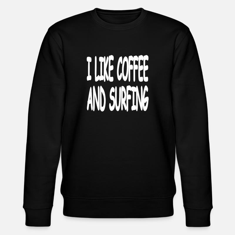 Surfen - Stanley/Stella Unisex Bio-Sweatshirt CHANGER  - Schwarz