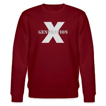 Génération X - Sweat bio CHANGER Stanley/Stella Unisexe - bordeaux - Devant - Nik (191cm) & Marisol (170cm)