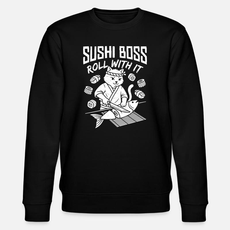 Sushi Cat – Roulez avec ça Cat - Sweat bio CHANGER Stanley/Stella Unisexe - noir