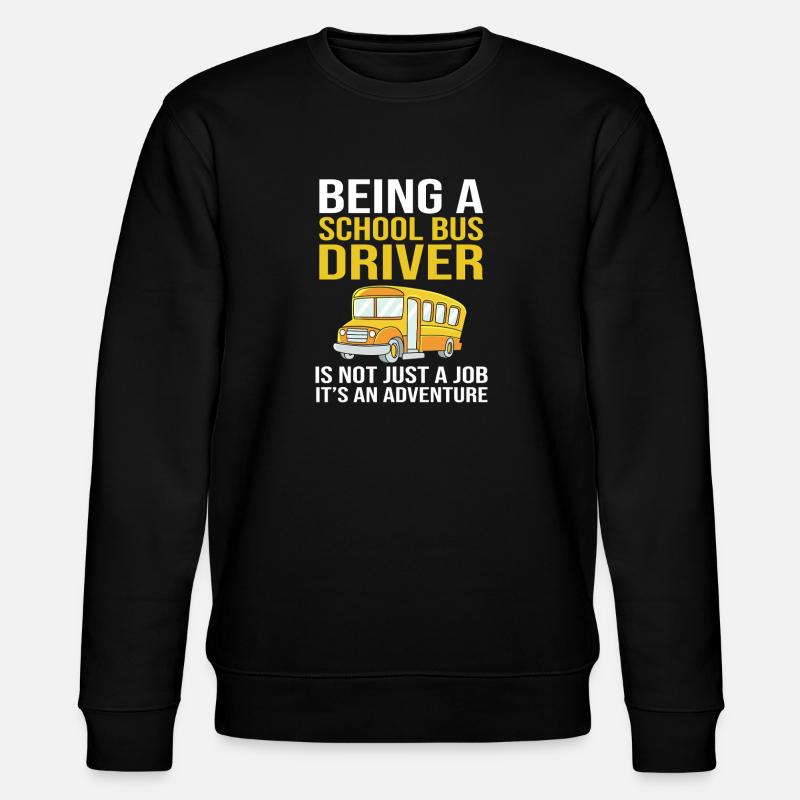 Schulbus Schulbusfahrer Busfahrer - Stanley/Stella Unisex Bio-Sweatshirt CHANGER  - Schwarz