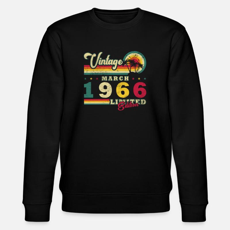 60e anniversaire – Mars 1966 Perfection - Sweat bio CHANGER Stanley/Stella Unisexe - noir