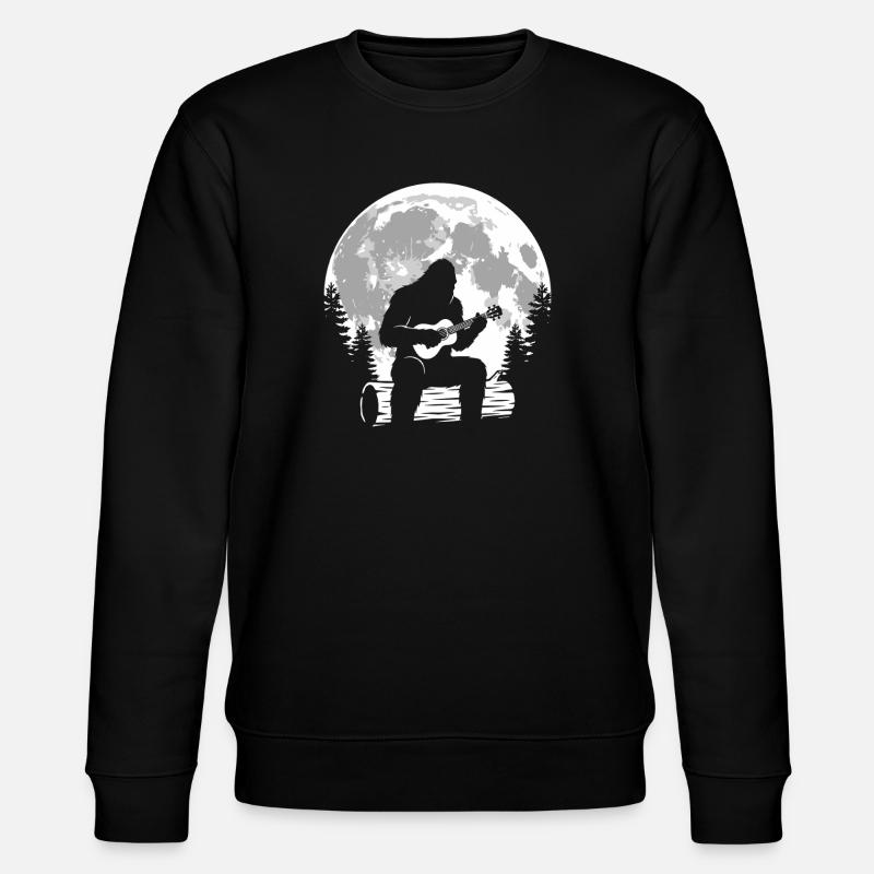 Bigfoot joue du ukulélé - Sweat bio CHANGER Stanley/Stella Unisexe - noir