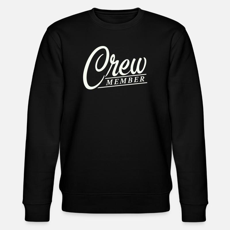 crew member - Stanley/Stella CHANGER Unisex Organic Sweatshirt - black
