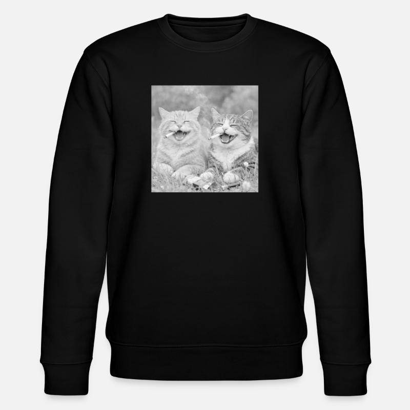 Drôle de design de chat - Sweat bio CHANGER Stanley/Stella Unisexe - noir