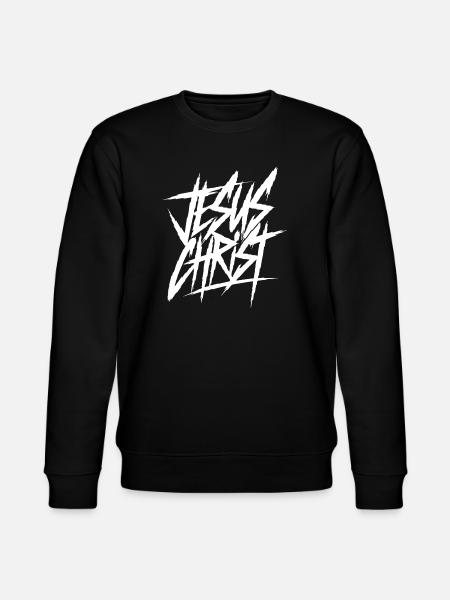 Graffiti Lettering Jesus Christ - Stanley/Stella CHANGER Unisex Organic Sweatshirt - black