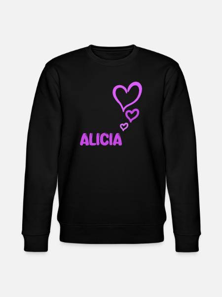 Alicia as a name - Stanley/Stella CHANGER Unisex Organic Sweatshirt - black