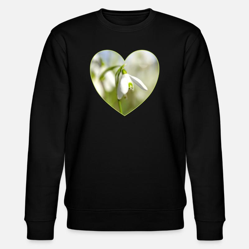 Conception du Cœur du Perce-Neige - Sweat bio CHANGER Stanley/Stella Unisexe - noir