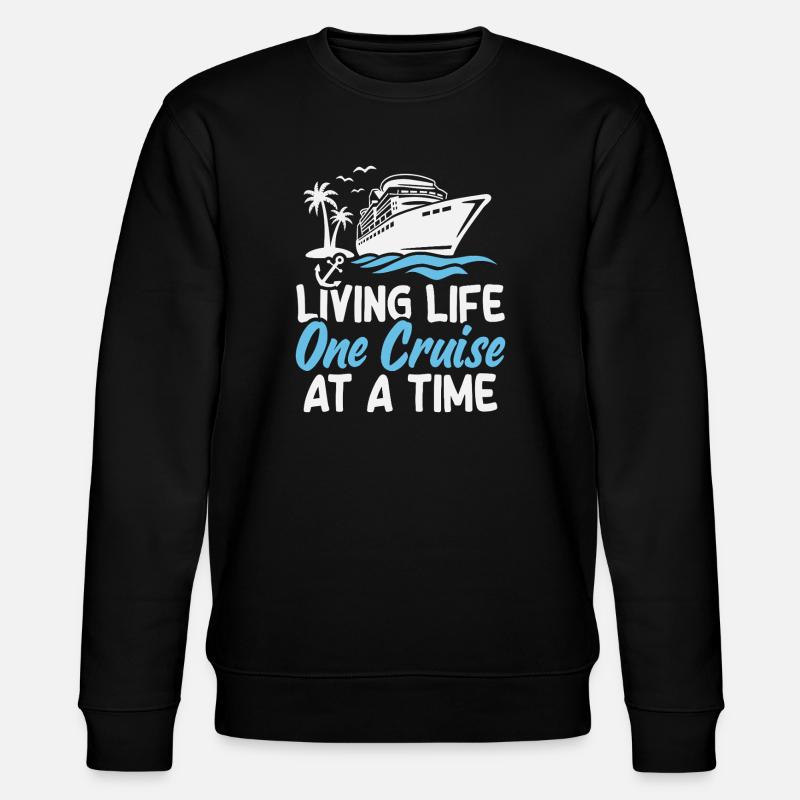 Cruise Ship Summer Vacation Trip - Stanley/Stella CHANGER Unisex Organic Sweatshirt - black