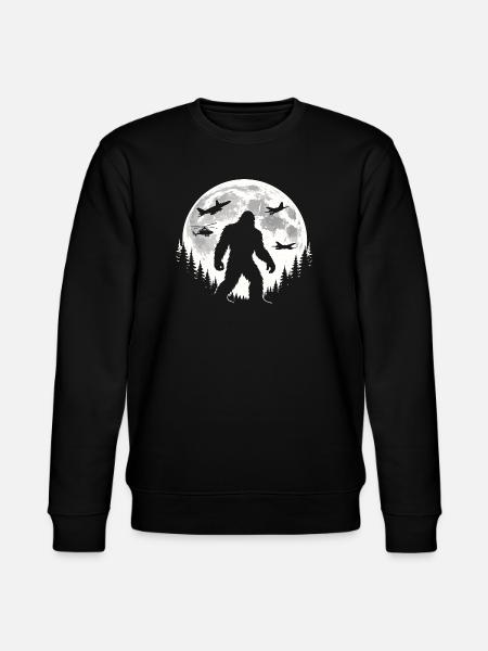 Bigfoot Airplanes - Stanley/Stella CHANGER Unisex Organic Sweatshirt - black