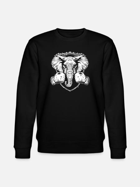 Elephant Boxing MMA - Stanley/Stella CHANGER Unisex Organic Sweatshirt - black