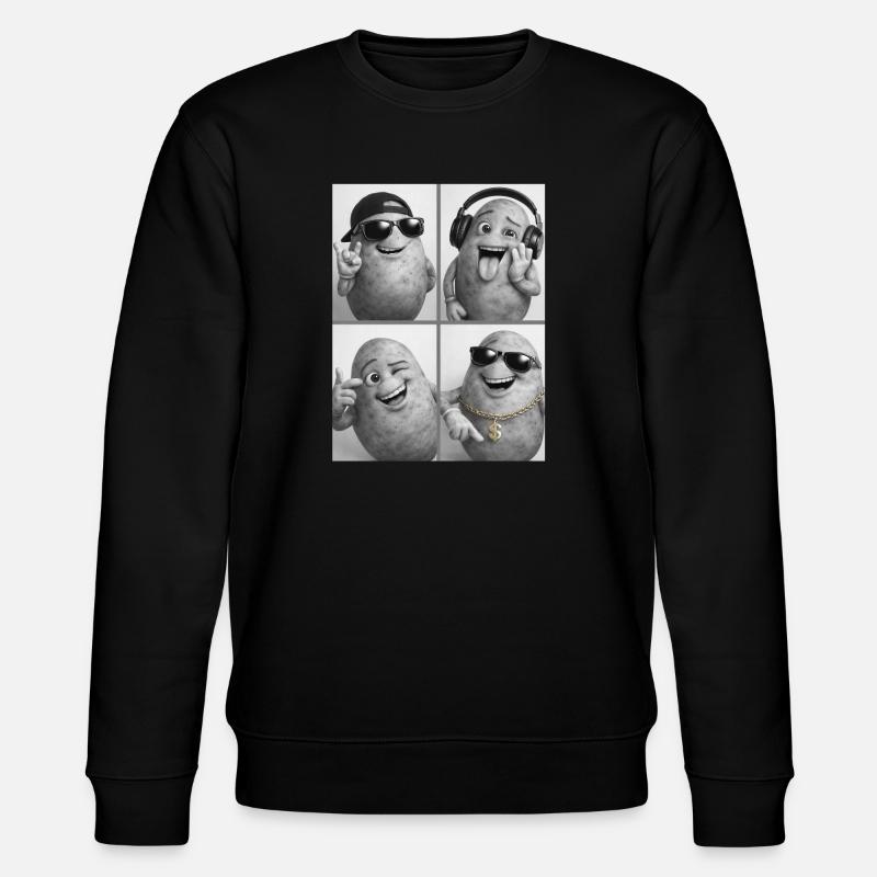 Kernknollen Groove Collage - Stanley/Stella Unisex Bio-Sweatshirt CHANGER  - Schwarz