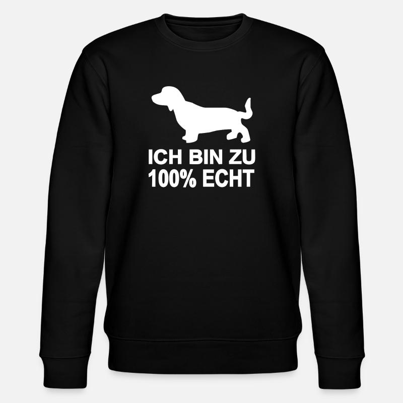 Dackel - Stanley/Stella Unisex Bio-Sweatshirt CHANGER - Schwarz