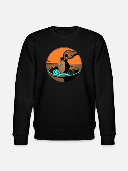 Zen Pottery Master - Blue Edition - Stanley/Stella CHANGER Unisex Organic Sweatshirt - black