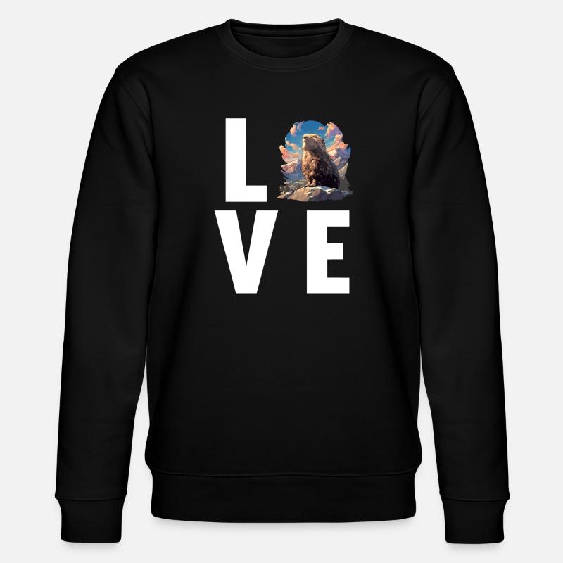Lemminge Lemming - Stanley/Stella Unisex Bio-Sweatshirt CHANGER  - Schwarz