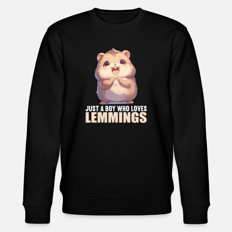 Lemminge Lemming - Stanley/Stella Unisex Bio-Sweatshirt CHANGER  - Schwarz