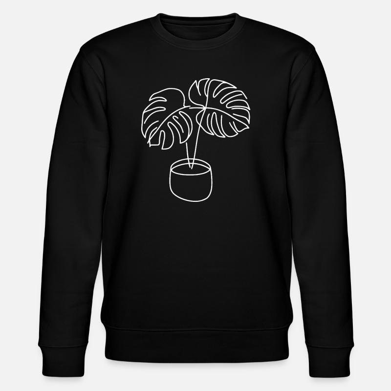 Monstera - Stanley/Stella Unisex Bio-Sweatshirt CHANGER  - Schwarz