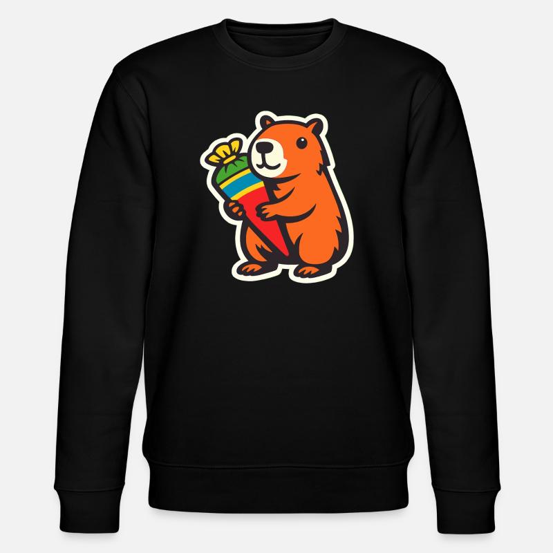 Capybara School Enrollment - Stanley/Stella CHANGER Unisex Organic Sweatshirt - black