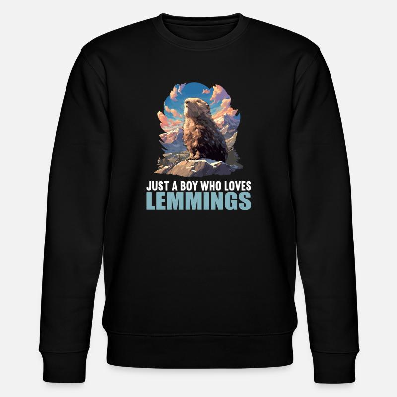Lemminge Lemming - Stanley/Stella Unisex Bio-Sweatshirt CHANGER - Schwarz