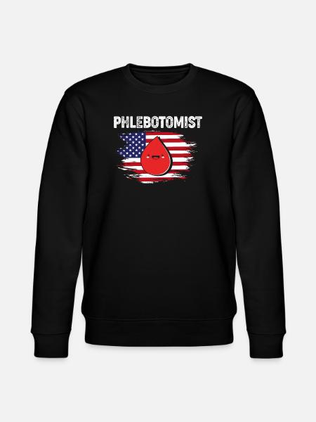Nurse Caregiver Blood Sampling Phlebotomist - Stanley/Stella CHANGER Unisex Organic Sweatshirt - black