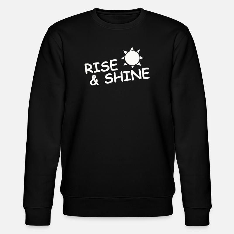 RISE & SHINE - Stanley/Stella Unisex Bio-Sweatshirt CHANGER  - Schwarz