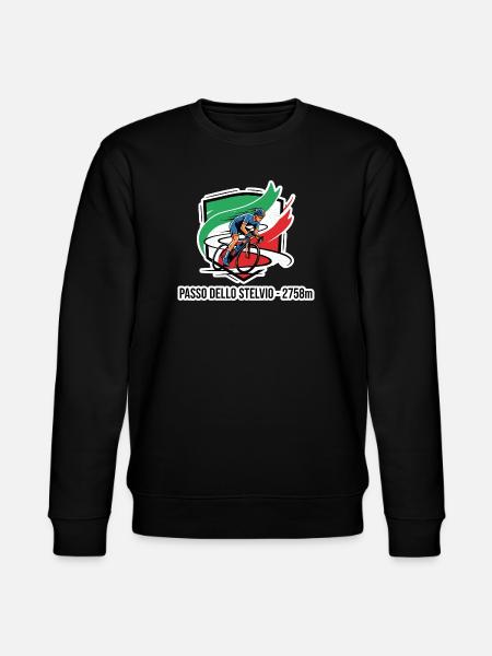 Passo Dello Stelvio Rider Badge 2758m - Stanley/Stella CHANGER Unisex Organic Sweatshirt - black